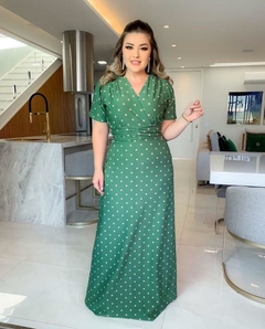 Vestido Longo Poá – Malha Fluity