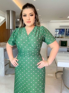 Vestido Longo Poá – Malha Fluity - comprar online