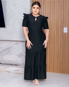 Imagem do Vestido Longo com Manga Estruturada