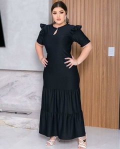Vestido Longo com Manga Estruturada - Valorosa Moda Evangélica: Looks do culto c/ Modéstia e Graça