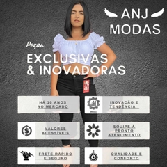 Calça Sarja Feminina Trabalhada Com Detalhe Com Elastano - loja online