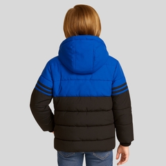 Jaqueta Infantil Masculina Flanelada Com Capuz E Punho Ajust - ANJ MODAS