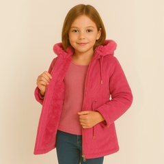 Imagem do Jaqueta Infantil Juvenil Menina Parka Canelada Sobre Tudo