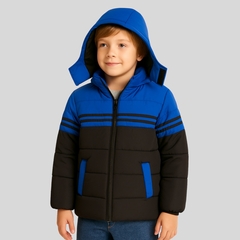 Jaqueta Infantil Masculina Flanelada Com Capuz E Punho Ajust na internet
