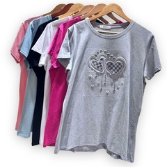 Blusinha Feminina Plus Size Manga Curta Camisa T-shirt Blusa na internet