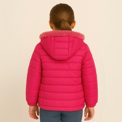 Jaqueta Infantil Juvenil Menina Aberta Com Zíper Inverno - comprar online