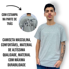 Camiseta Masculina Gola Careca Estampada Premium Importada - ANJ MODAS