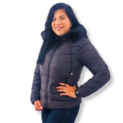 Jaqueta Feminina Parka Nylon Feminina Puffer Bobojaco Invern