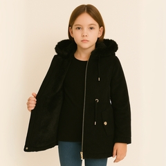 Imagem do Jaqueta Infantil Juvenil Menina Parka Canelada Sobre Tudo