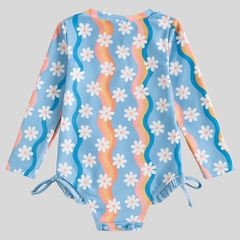 Maiô infantil + Chapéu Manga Longa Menina Proteção Solares - comprar online