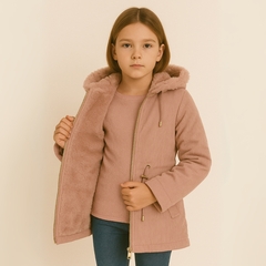 Imagem do Jaqueta Infantil Juvenil Menina Parka Canelada Sobre Tudo