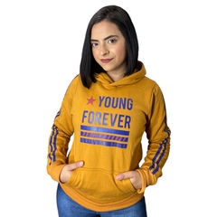 Blusa Feminina Casaco Moletom Canguru Touca Bolso Flanelada na internet