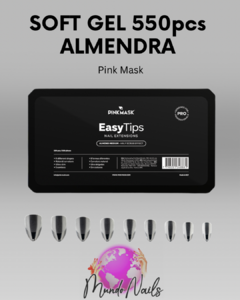 Soft gel almendra 550pcs - Pink Mask