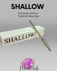 Fresa de carburo Espiral cinta roja - Shallow