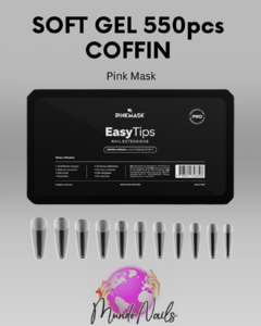 Soft gel Coffin 550pcs - Pink Mask