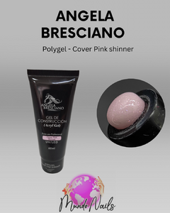 Polygel cover pink shimmer 60ml - Angela Bresciano - comprar online