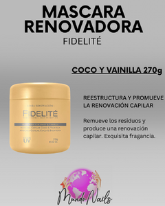 Máscara renovadora de coco y vainilla 270ml - Fidelité - comprar online