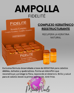 Ampolla capilar complejo keratinico reestructurante 15ml - Fidelité - comprar online