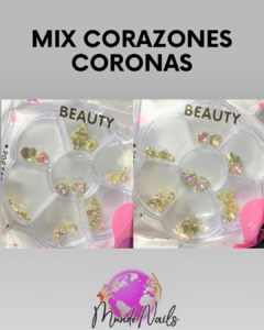 Mix corazones y coronas - comprar online
