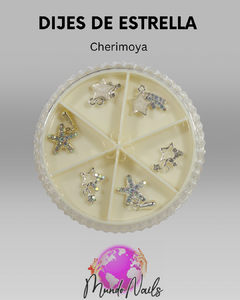 Dijes estrellas x6 - Cherimoya - comprar online