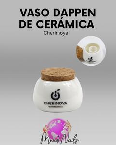 Vas dappen cerámica con tapa - Cherimoya - comprar online