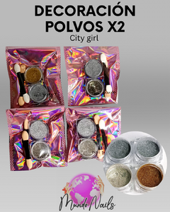 Polvo espejo x2 - City girl - comprar online
