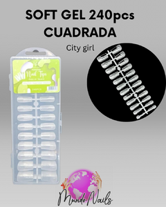 Soft gel 240 pcs - City girl - mundo nails