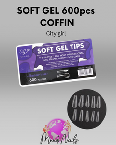 Soft gel caja 600 pcs - City girl - mundo nails