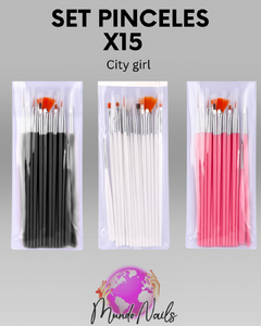 Set de pinceles x15 - City girl - comprar online