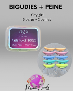 Bigudies + cepillos - City girl - comprar online