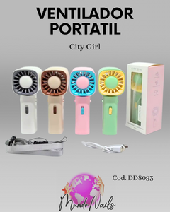 Ventilador de mano - City girl - comprar online