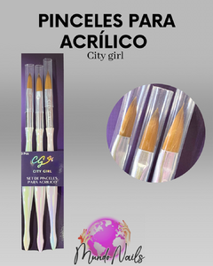Pinceles para acrílico - City girl