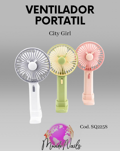 Ventilador de mano - City girl - comprar online
