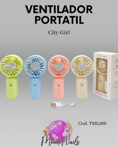 Ventilador de mano chico - City girl - comprar online