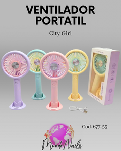 Ventilador de mano - City girl - comprar online