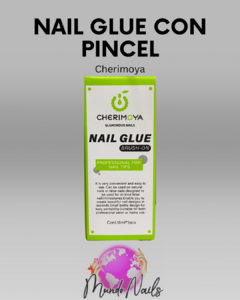 Nail Glue con pincel para tips 7ml - Cherimoya - comprar online