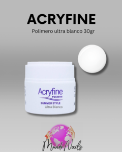 Polimero 30gr ultra blanco Acryfine