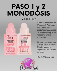 Paso 1 y 2 monodosis - Melania - comprar online