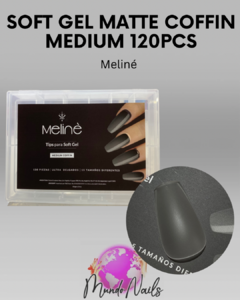 Soft gel Coffin médium 120pcs - Meliné - comprar online