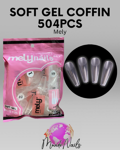 Soft gel Coffin en bolsa 504pcs - Mely - comprar online