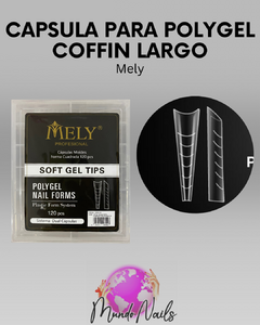 Cápsula dual para Polygel coffin largo - Mely - comprar online