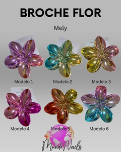 Broche flor para el pelo - Mely