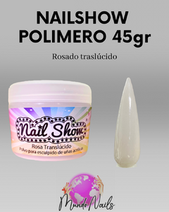 Polimero rosado traslucido 45gr - Nail show - comprar online