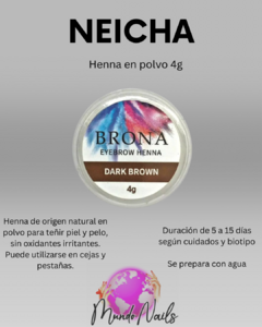 Henna en polvo 4g - Neicha - mundo nails