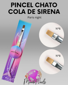 Pincel chato n°6 y n°8 Cola de sirena - Paris night - comprar online
