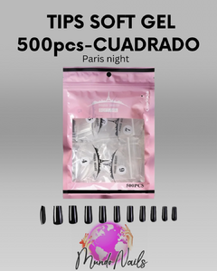 Soft gel Cuadrado 500pcs - Paris night