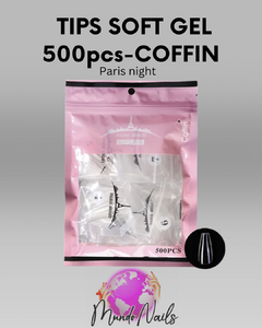 Soft gel Coffin 500pcs - Paris night