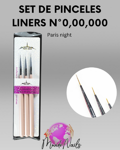 Set liners x3 - Paris night