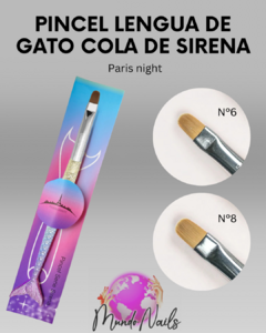 Pincel lengua de gato n°6 y n°8 Cola de sirena - Paris night - comprar online