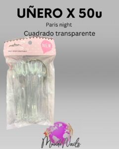 Muestrario cuadrado transparente x50 - Paris night - comprar online